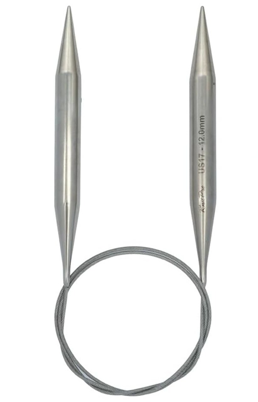 KnitPro Stelo Lace Fixed Circular Knitting Needles 40" Size 0 - 17